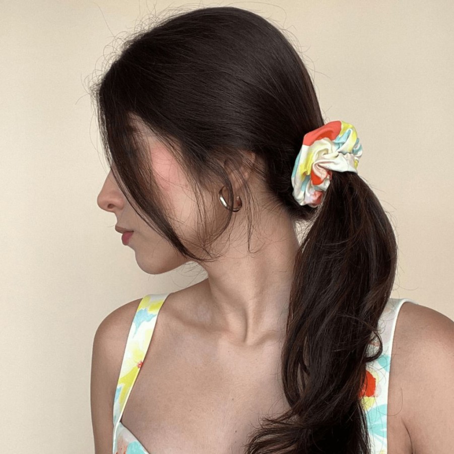 Apparel * | Helena Floral Scrunchie